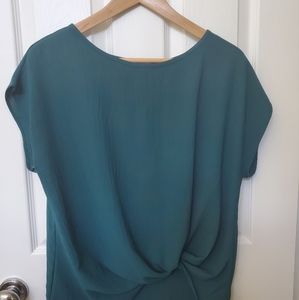 Green Petite Assembly top
